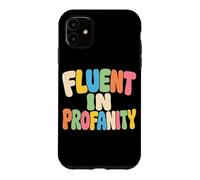 Carcasa para iPhone 11 Fluido En blasfemia Texto en Negrita Gráfico Pastel Bubble Letters