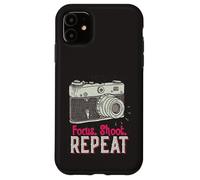 Carcasa para iPhone 11 Focus Shoot Repeat Photography Photographer Camera Vintage