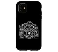 Carcasa para iPhone 11 Fotógrafo Motivación Vive tu Vida Cámara Citas Hombres