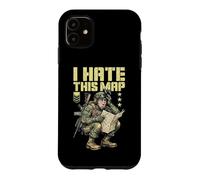 Carcasa para iPhone 11 FPS Gamer Funny I Hate This Map, Reproductor de Videojuegos Militar