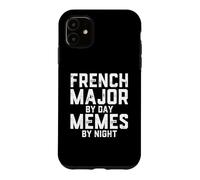 Carcasa para iPhone 11 Francés Mayor De Día Memes De Noche Estudiante Francófono