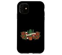 Carcasa para iPhone 11 Free Hugs Cactus Funny Old School Traditional Tattoo Style