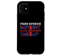 Carcasa para iPhone 11 Free Speech is Our Birthright - Anti-Woke Conservative Quote