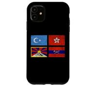 Carcasa para iPhone 11 Free Tibet UYGHURS Hong Kong Inner Mongolia China Flag