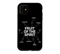 Carcasa para iPhone 11 Fruto del Espíritu Fe Cristiana Escritura Religiosa