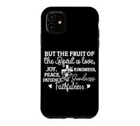 Carcasa para iPhone 11 Frutos del Espíritu: Amor, Alegría, Paz y Bondad