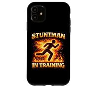 Carcasa para iPhone 11 Fuego Stuntman En Acción Entrenamiento Futuro Flame Intérprete