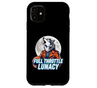 Carcasa para iPhone 11 Full Throttle Lunacy Howling Biker Wolf Graphic