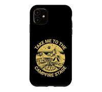 Carcasa para iPhone 11 Fun Folk Music Camping Trip Take Me To The Campfire Stage