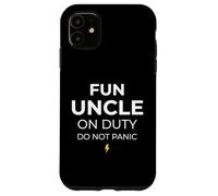 Carcasa para iPhone 11 Fun Uncle On Duty Do Not Panic Hermano Hermano