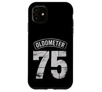 Carcasa para iPhone 11 Funny 75th Birthday Oldometer Odómetro 75 años Old Joke