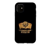 Carcasa para iPhone 11 Funny Ap World History Juego de Palabras si Genghis Khan So Khan You