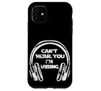 Carcasa para iPhone 11 Funny Beatmaker Gamer Headset Can't Hear You I'm Vibing