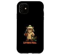 Carcasa para iPhone 11 Funny Cat Litter's Full House Pet Lover Humor Lindo