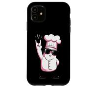 Carcasa para iPhone 11 Funny Chef Rockstar Cook Retro Style Rosa Diseño