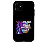 Carcasa para iPhone 11 Funny Chess Player Accidental Gambit Blunder Quote