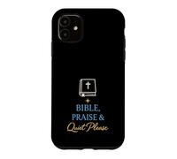 Carcasa para iPhone 11 Funny Church Sunday Sermón Humor Cristiano Domingo Estado de ánimo