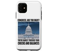 Carcasa para iPhone 11 Funny Congress US Capitol Politics Joke Washington DC Humor