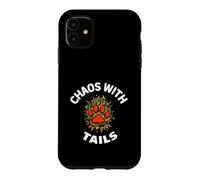 Carcasa para iPhone 11 Funny Dog Owner Chaos with Tails Pet Lover