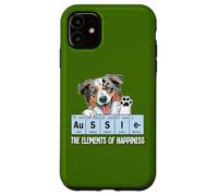 Carcasa para iPhone 11 Funny Elements of Happiness Blue Merle Aussie Lover
