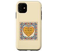 Carcasa para iPhone 11 Funny Farm Life Plump Wife Big Barn Nunca Hizo Daño A Cualquier Hombre