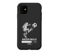 Carcasa para iPhone 11 Funny Frog FÚTBOL Habilidades Cargando Kick Off Club Juego En Coach