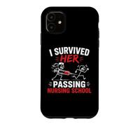 Carcasa para iPhone 11 Funny I Survived Her Passing Nursing School