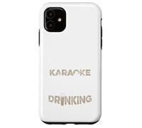 Carcasa para iPhone 11 Funny Karaoke Singer Bar Music Lover Singing Drinking Bar