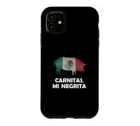 Carcasa para iPhone 11 Funny Mexican Food Carnitas Mi Negrita Taco Lover
