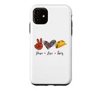 Carcasa para iPhone 11 Funny México Peace Love Tacos Souvenir Mexican Travel Latinx