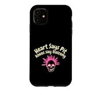 Carcasa para iPhone 11 Funny Millennial Heart Says Pit Knees Say Balcony Meme