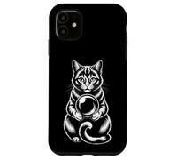 Carcasa para iPhone 11 Funny Mystic Cat - Bola de Cristal adivinación