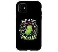 Carcasa para iPhone 11 Funny Pickle Costume, Just a Girl Who Loves Pickles