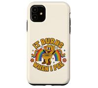 Carcasa para iPhone 11 Funny Saying: It Burns When I Pee! Rainbow