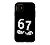Carcasa para iPhone 11 Funny Six Seven 6 7 Meme Gen Alpha Slang 6 7 Hands
