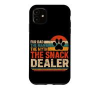 Carcasa para iPhone 11 Fur Dad The Man The Myth The Snack Dealer Retro Dog Parent