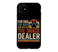 Carcasa para iPhone 11 Fur Dad The Man The Myth The Snack Dealer Retro Dog Parent