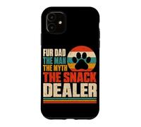 Carcasa para iPhone 11 Fur Dad The Man The Myth The Snack Dealer Retro Dog Parent