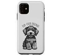 Carcasa para iPhone 11 Fur-Ever Friends - Lindo Cachorro de Dibujos Animados