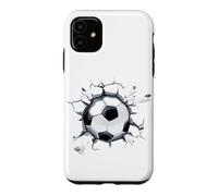 Carcasa para iPhone 11 Fútbol Amor Futbolista Europeo Funny Ball Burst Goal