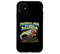 Carcasa para iPhone 11 Fútbol Mamá A Un Pequeño Bulldozer Gridiron Espectador