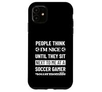 Carcasa para iPhone 11 Fútbol Mamá Vida Gracioso Snarky Humor Sarcasmo