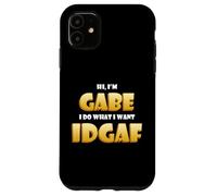 Carcasa para iPhone 11 Gabe Costume Idgaf Funny Meme Halloween Costume For Gabes