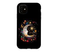 Carcasa para iPhone 11 Galaxy Night Sky Moon Lunar Stars Sun Love