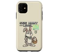 Carcasa para iPhone 11 Gamer Egg Hunt Nivel 67 Videojuego Bunny Retro Estética