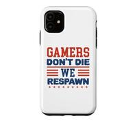 Carcasa para iPhone 11 Gamers Don't Die We Respawn Sparklers Patriotic Hombres Mujeres