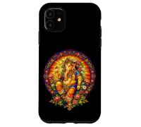 Carcasa para iPhone 11 Ganesha Vitral Mandala Hindú Dios Hinduismo Yoga