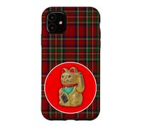 Carcasa para iPhone 11 Gato de la Suerte Gatos Lindos Maneki-Neko Gato anguloso