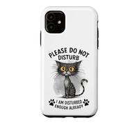 Carcasa para iPhone 11 Gato Gracioso ya Molesto Déjame Solo Kitty