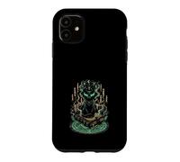 Carcasa para iPhone 11 Gato Negro Místico Grimorio Brujería Gótico Oculto